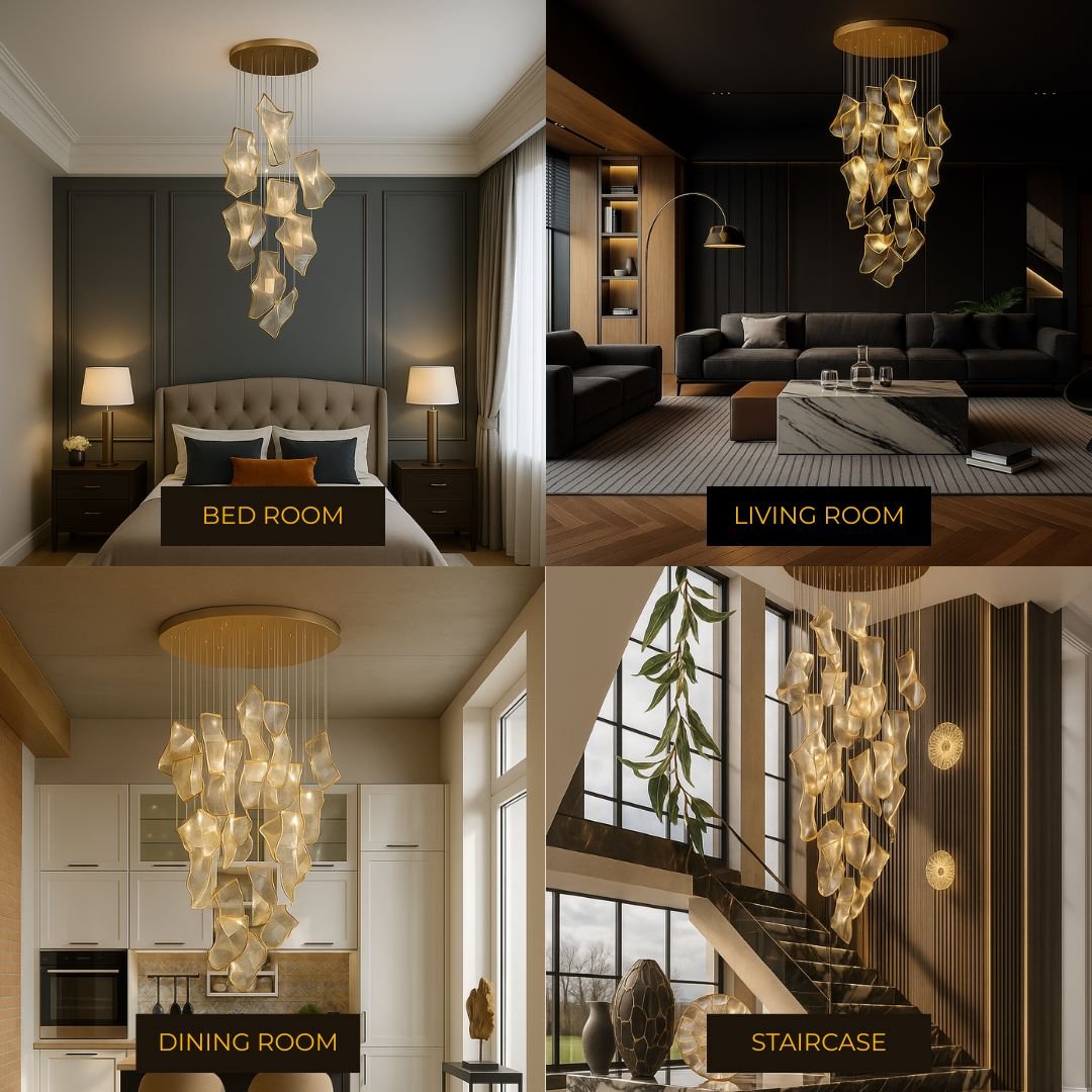 Zephyr Collection | Modern Chandelier Light with Adjustable Brightness | Elegant Design for Any Room 2