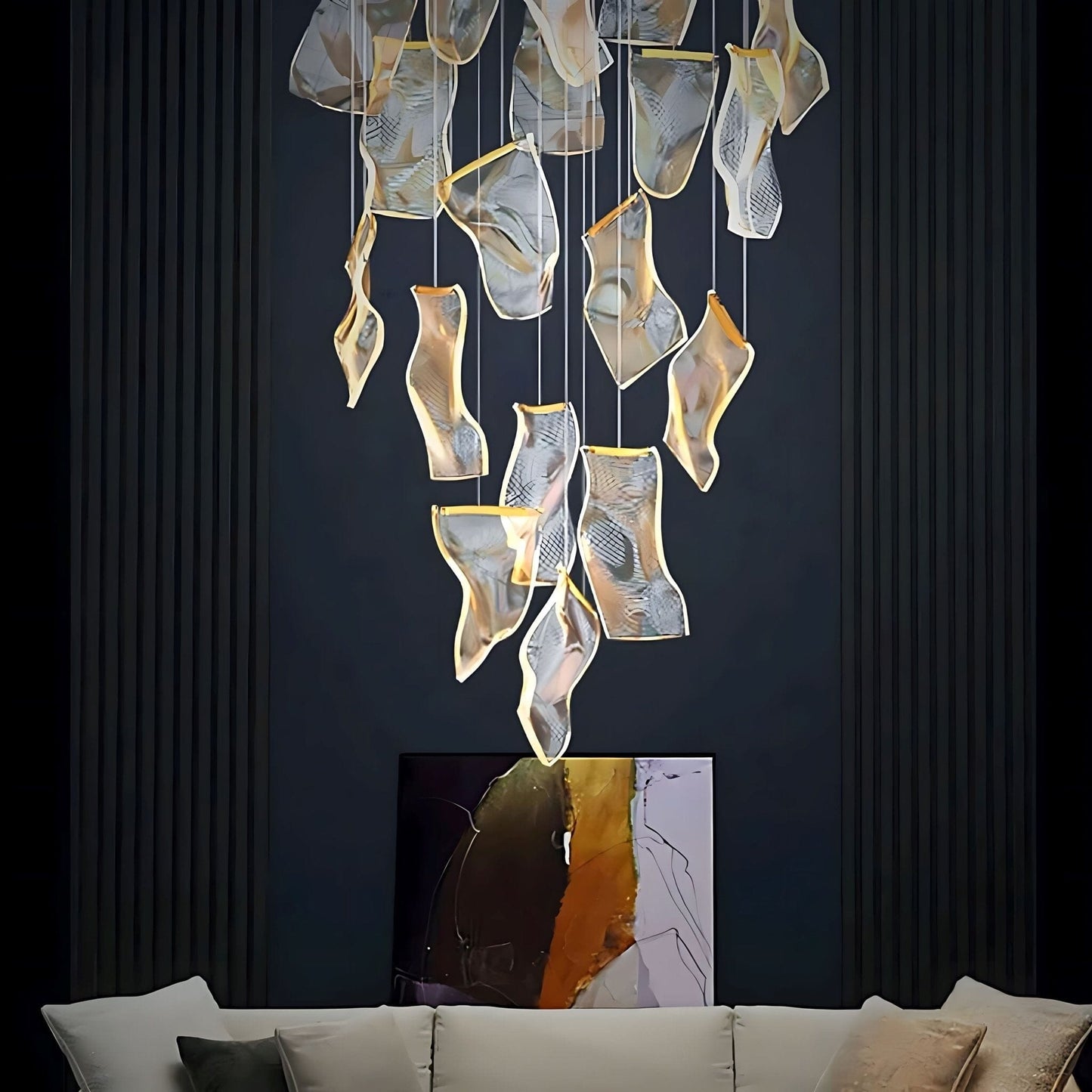Zephyr Collection | Modern Chandelier Light with Adjustable Brightness | Elegant Design for Any Room 4