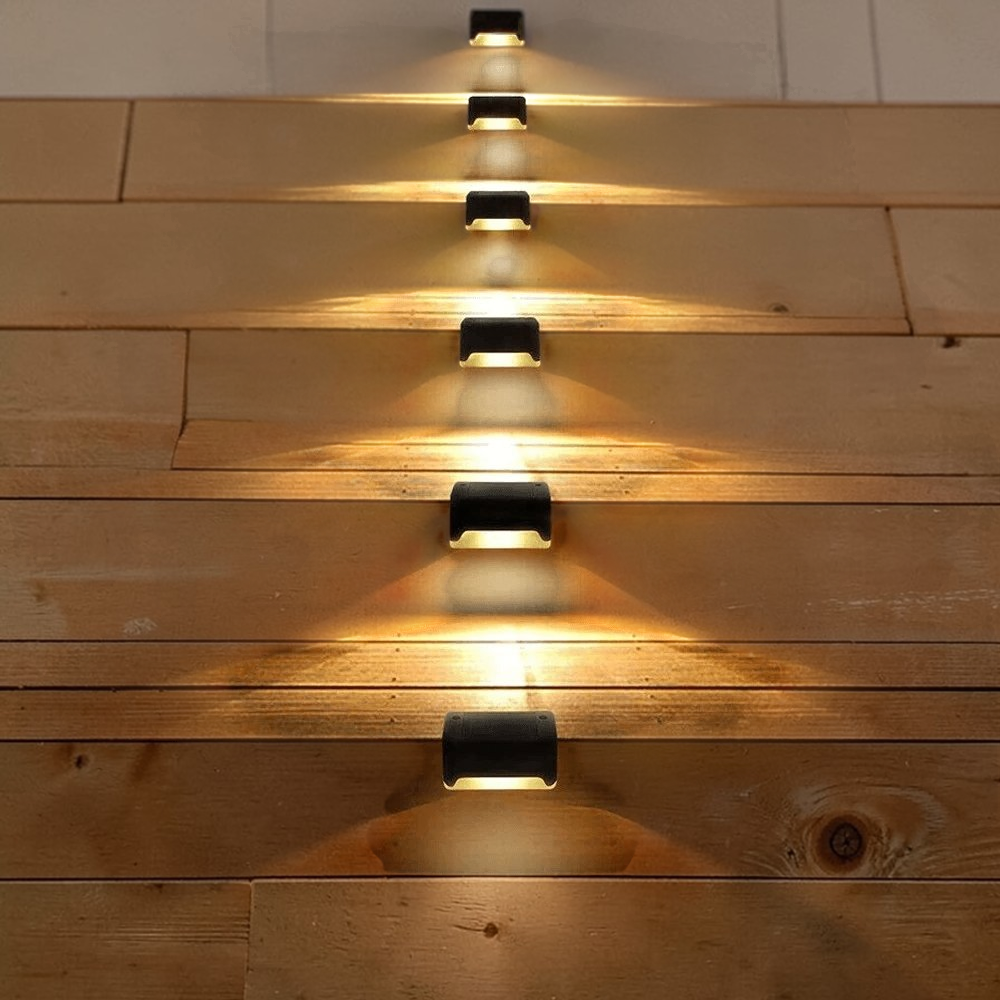 Solar Garden Lights | Outdoor Waterproof Stair Lights with Dusk to Dawn Sensor | Reliable Illumination for Safety