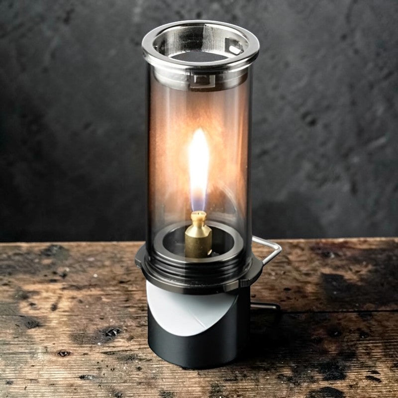 Portable Gas Lamp | Outdoor Gas Lantern with Adjustable Brightness | Lightweight Design for Cozy Illumination