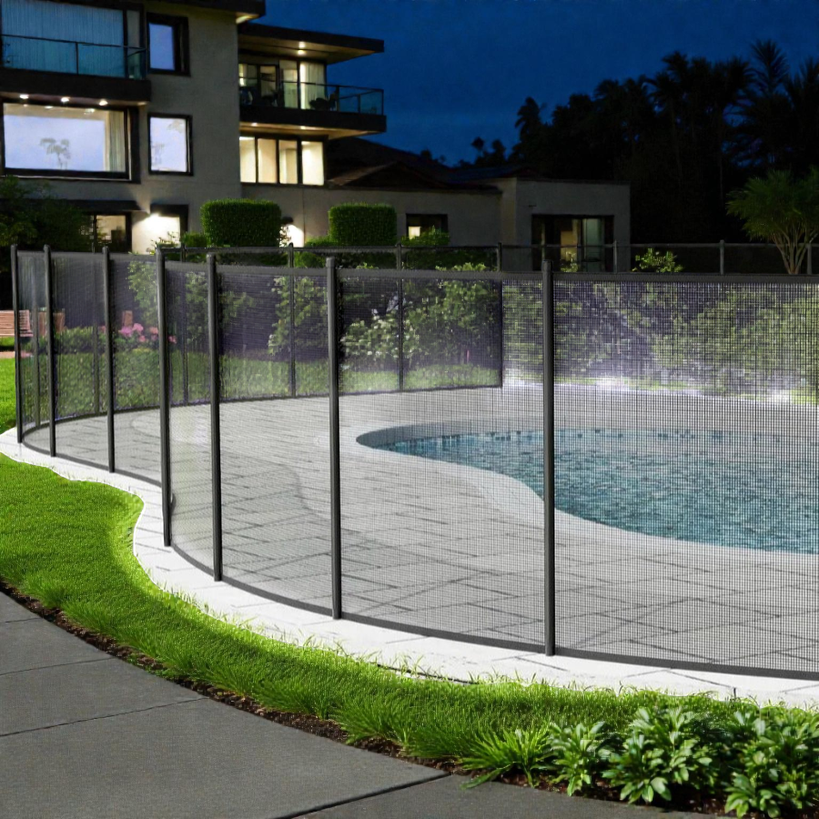 Removable Mesh Pool Fence | Lightweight Barrier with Secure Locking Panels | Child and Pet Safety Solution
