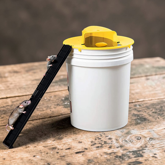 Humane Mouse Trap Cover | Reusable Bucket Mice Trap with Automatic Reset | Efficient Pest Control Solution for Homes and Businesses