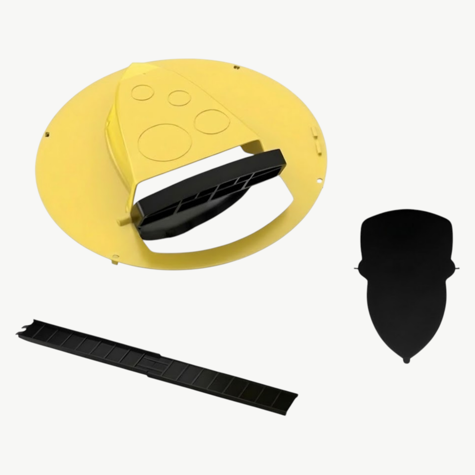 Rineo yellow ABS plastic humane mouse trap with automatic reset flip-and-slide mechanism
